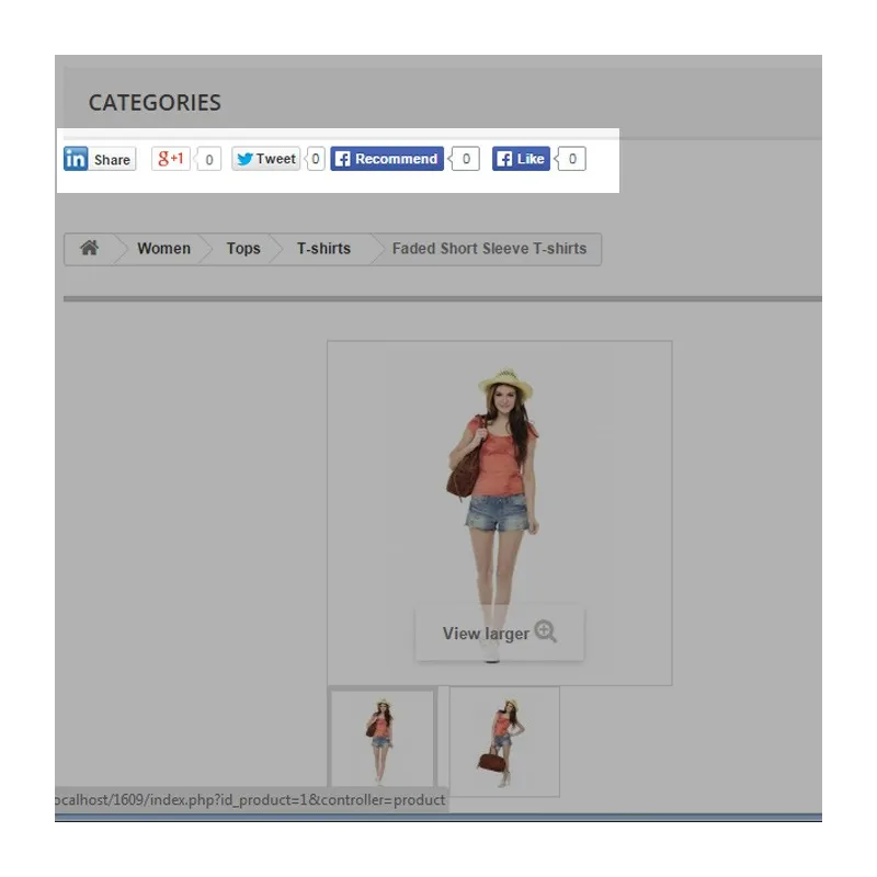 Prestashop Social Buttons Prestashop Social Buttons