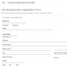 Job (Employment) Application Form Module