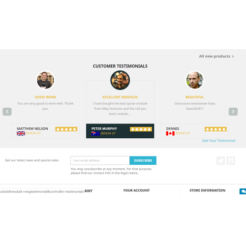 Customer Testimonials with Video Support