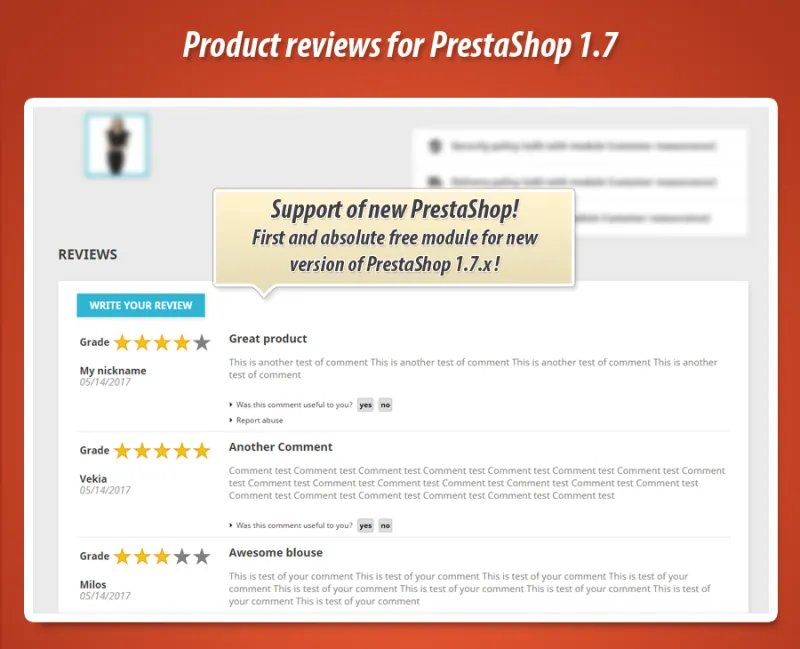 Product Reviews Module