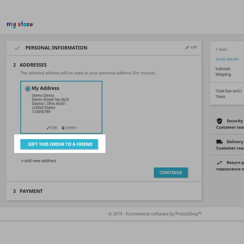 Send the Virtual File to a Friend as a Gift Module of Presatashop Send the Virtual File to a Friend as a Gift Module of Presatashop