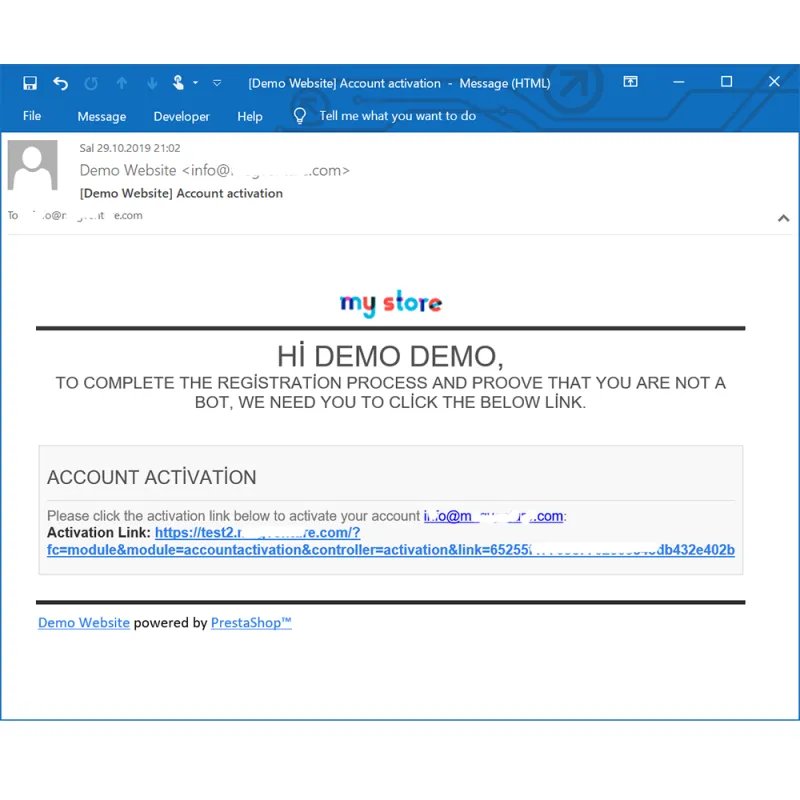 Customer Account Activation and Registration Authorization for Prestashop Customer Account Activation and Registration Authorization for Prestashop