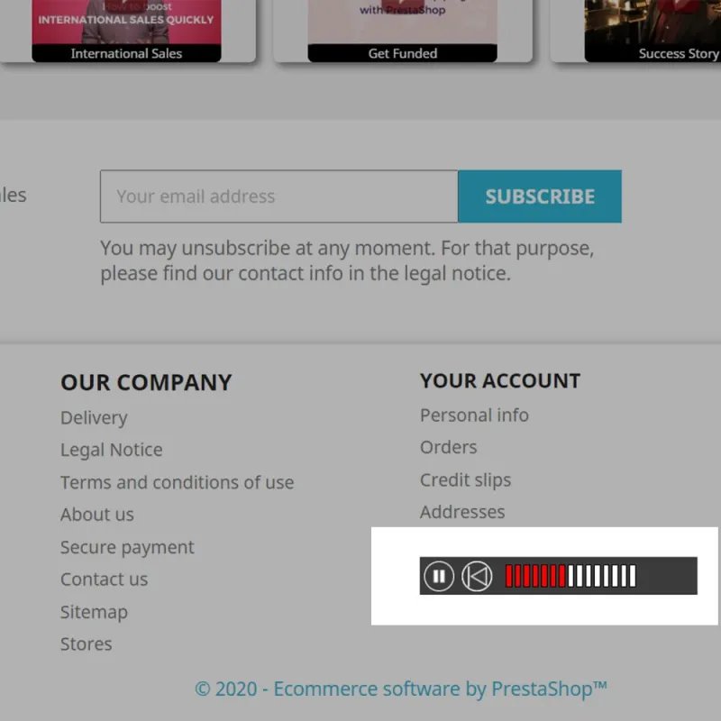 Audio Player for Prestashop Audio Player for Prestashop