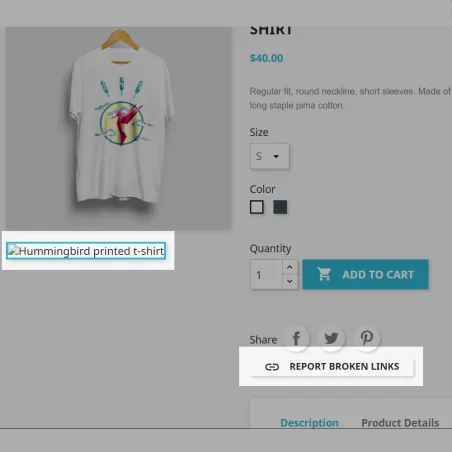 Prestashop Report Broken Links Module - MEG Venture
