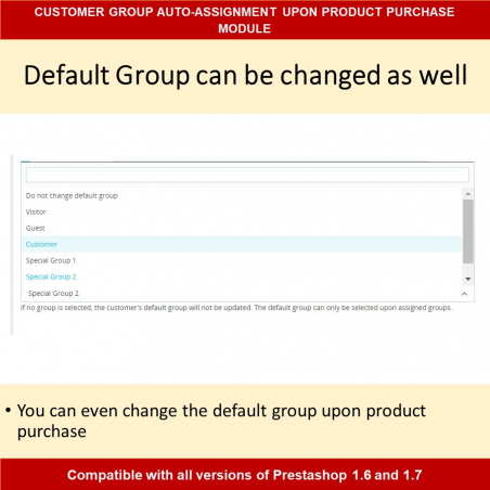 Customer Group Auto-Assignment upon Product Purchase Module
