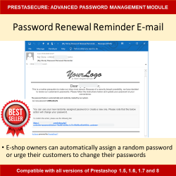 Strong E-Store Password, Reset Password, Secure E-Shop Module