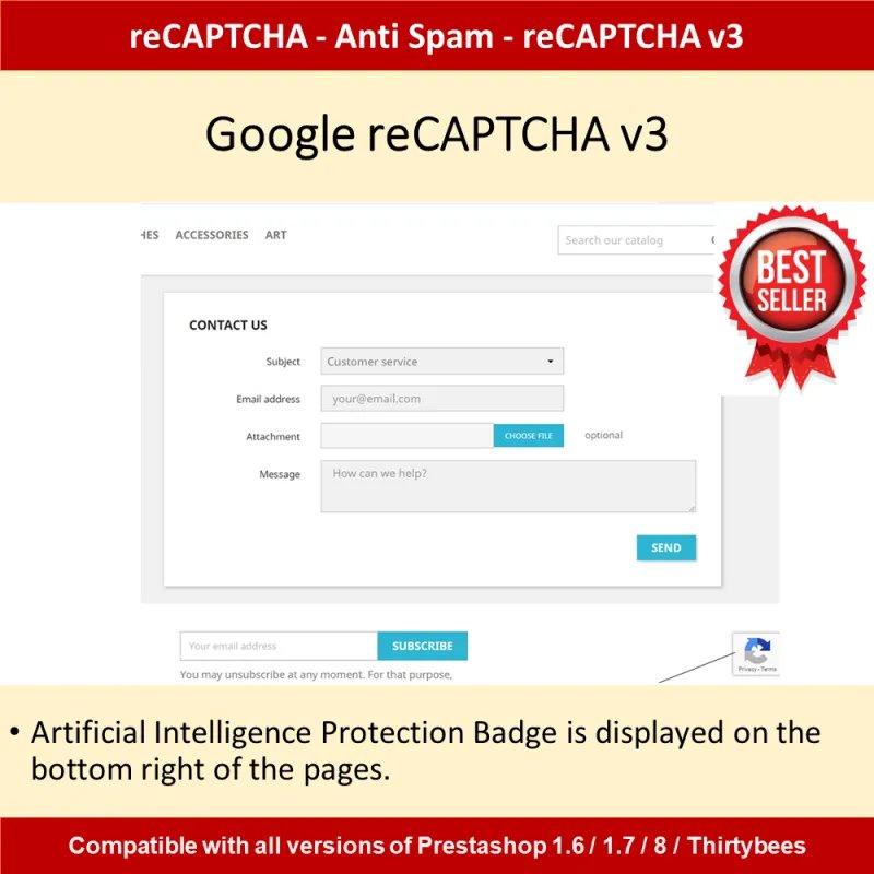 Google reCaptcha Avancé - Arrêt Bots/Faux Comptes