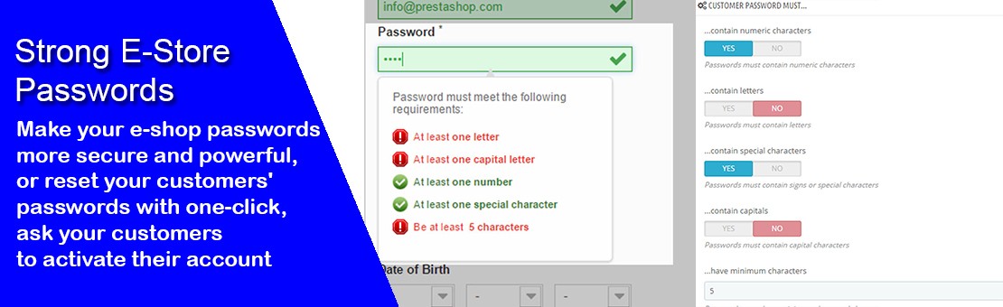 Strong E-Store Passwords Module